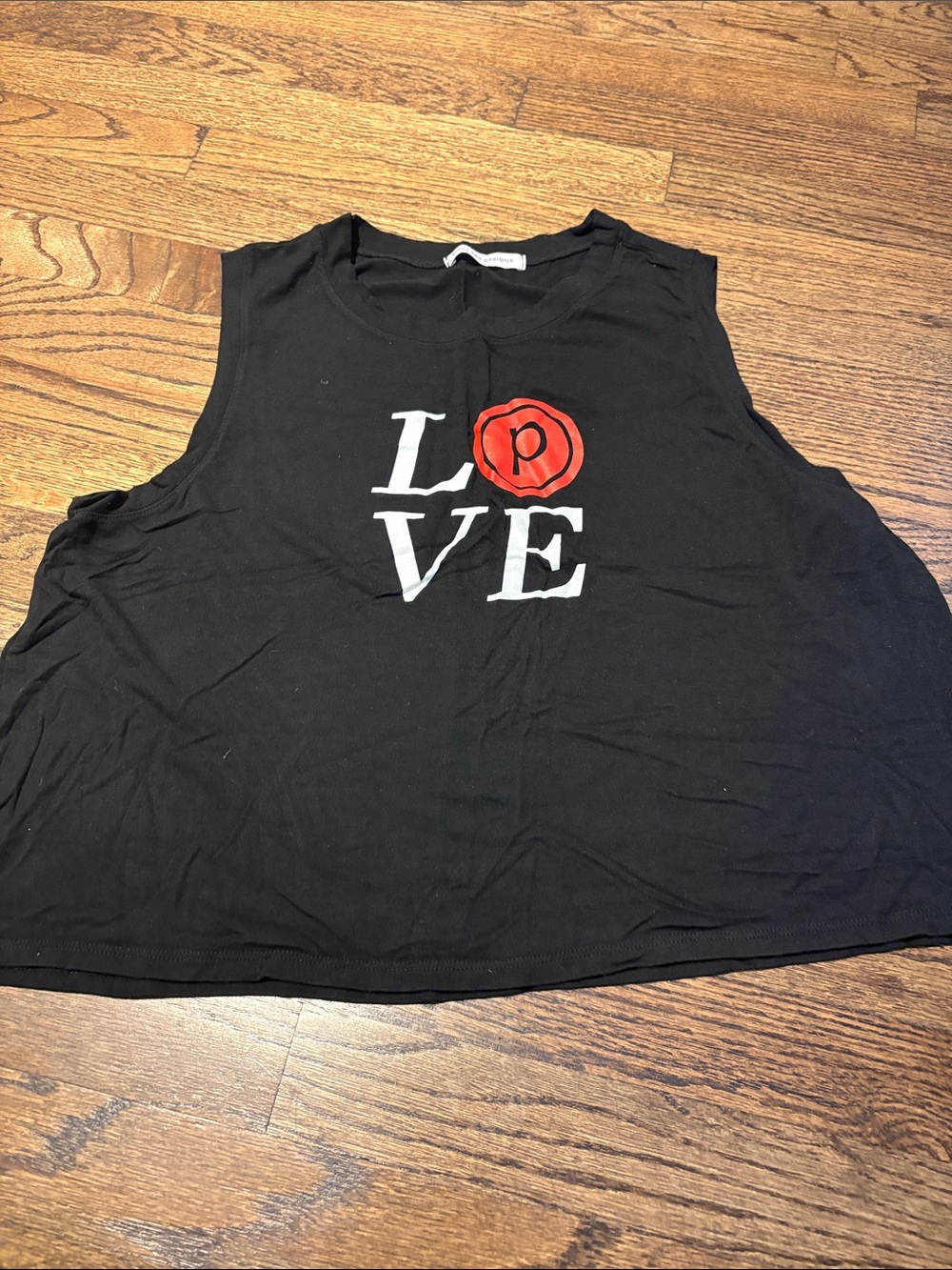 Pure barre love cropped tank Emily Hsu